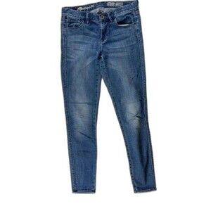 Madwell Size 25 Skinny Ankle Jeans Womens Medium Wash Low Rise Stretch